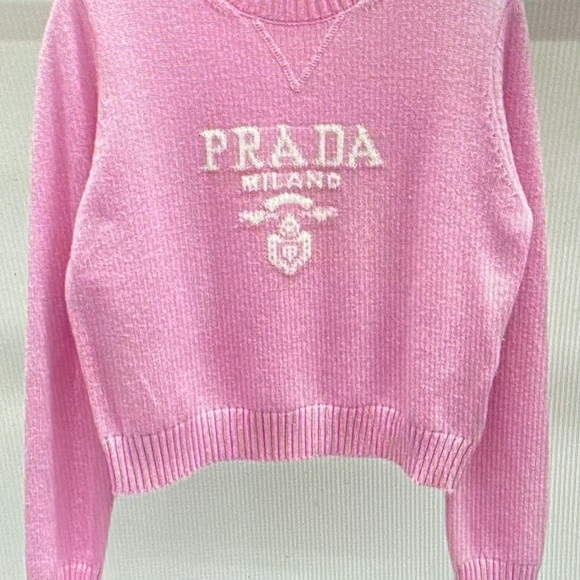 Prada Pink Crew Neck Sweater - Picture 4 of 6